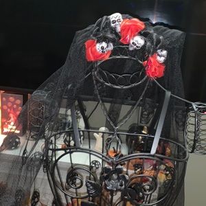 Dia de los Muertos headband.